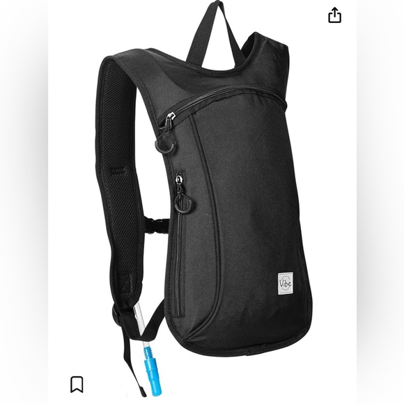 Black Vibe Hydration Backpack Pack - Picture 7 of 7